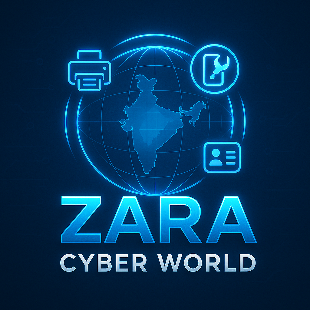 ZARA CYBER WORLD Logo