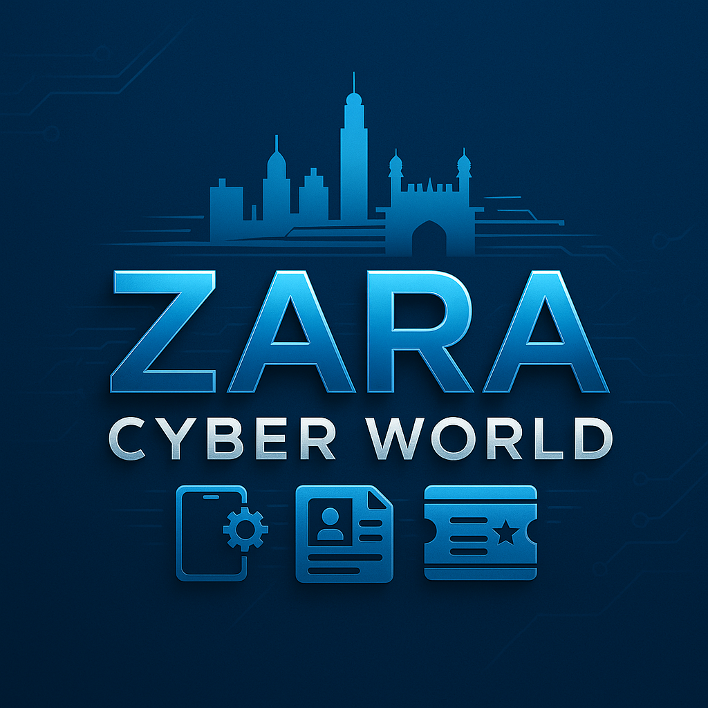 ZARA CYBER WORLD Logo